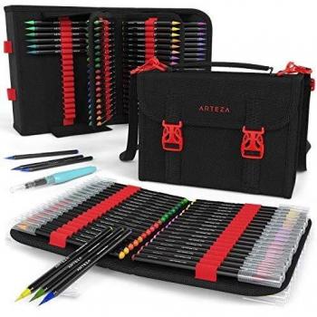 InkSplash Elite 96‑Color Calligraphy & Watercolor Pen Bundle