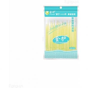 Dual-Head Toothpicks and Interdental Brushes, 100 Pieces, 63mm