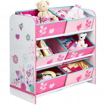 Scaffale di stoccaggio per giocattoli Rosa