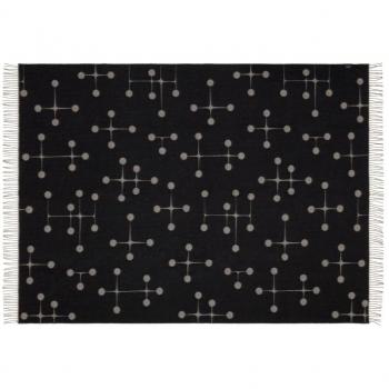 Eames Wolldecke Dot-Muster von Vitra, Farbe: Schwarz