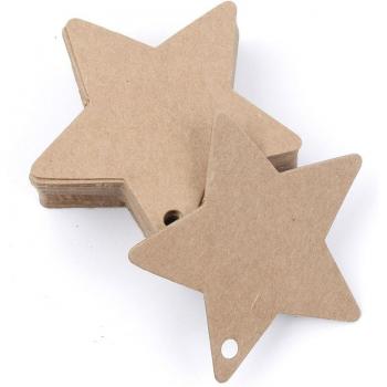Cosmic Kraft Paper Labels – 50 Count