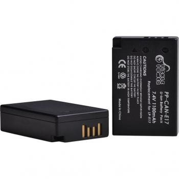 4Pcs LP-E17 Battery & Dual LED USB Charger for Canon DSLR Cameras