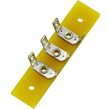 Tru Components Lötleiste einreihig, 3-polig, Epoxidharz, 44 mm x 10 mm x 1.6 mm
