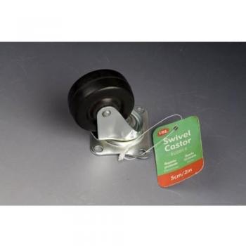 Precision 4‑Position Swivel Castors – 50 mm, Industrial Rubber Wheels
