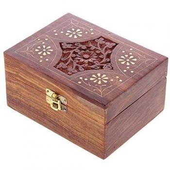 Premium Sheesham Wooden Compartment Box for Essential Oils