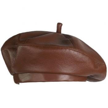 Gorra de Estilo Retro de Cuero para Mujeres