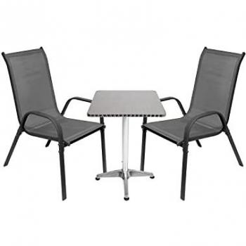3-teilige Essgruppe mit Tisch und 2 Stühlen