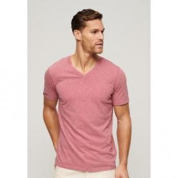 Mesa Rose Pink Flame V‑Neck Tee (Superdry)
