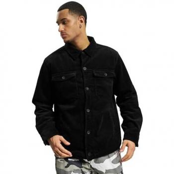 Veste homme Brandit – Corduroy noir – S à 5XL (mi-saison)