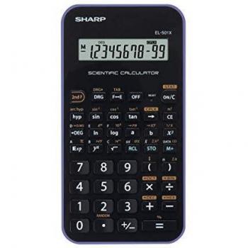 Calculadora científica Sharp EL-501 X (color morado y negro)
