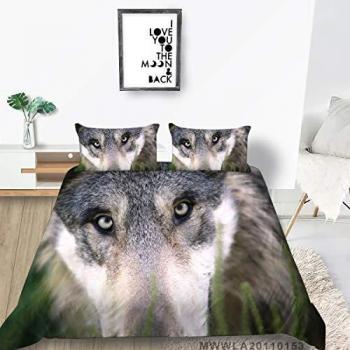 AMFG 3D Wolf Duvet Cover Set