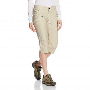 Columbia Damen Capri-Kapuzenschnellzug Fossil 16