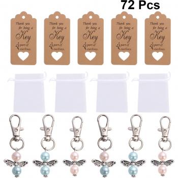 Set de Llaveros con Alas y Tarjetas Colgantes