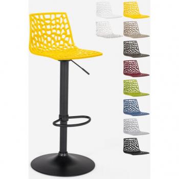 Tabouret de Bar Grand Soleil avec Base Noire