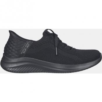 Baskets basses Skechers Ultra Flex 3.0 Slip-Ins Femme Noir avec semelle EVA et cordon décoratif