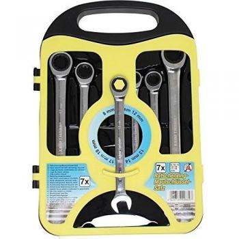 Set di chiavi a cricchetto 8-19 mm, 7 pz