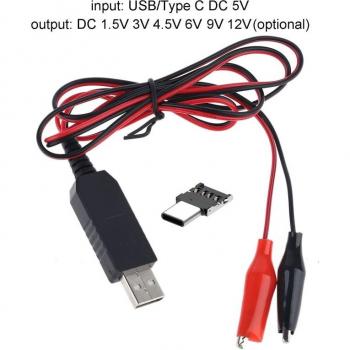Type C USB to Battery Size Converter