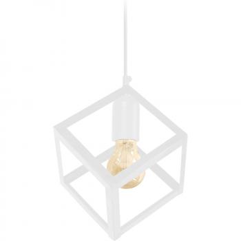 TOSEL Suspension hexagone noire, 27 cm de diamètre, 86 cm de hauteur