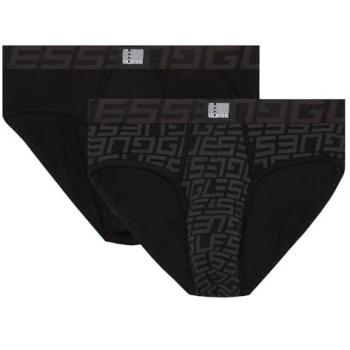 Guess Male Silk Pajama Set – Black, Medium