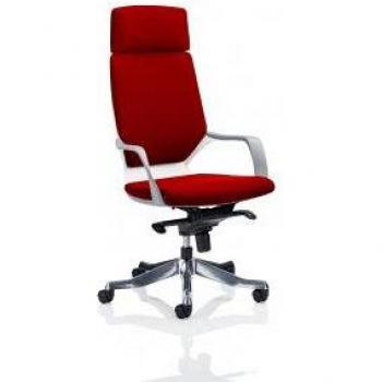Xenon Executive White Shell High Back with Headrest
