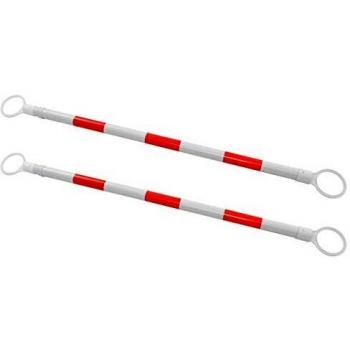 VidaXL Portable Traffic Cone Bar Set 2 pcs Plastic 116-197 cm