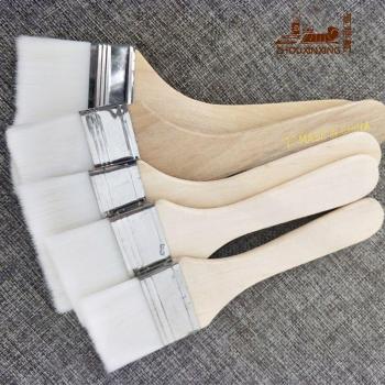 12 Size White Nylon Hair Brushes for Oil and Acrylic Painting