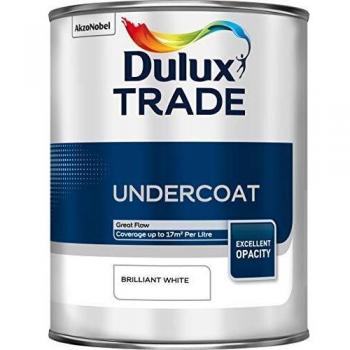 Dulux Trade Undercoat Paint 1L Brilliant White
