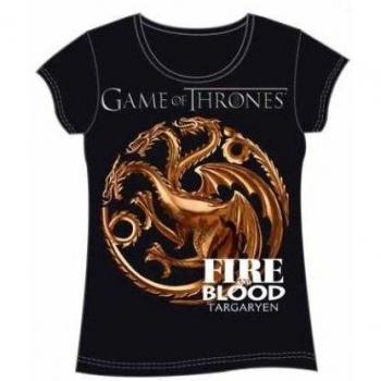 Camiseta de Juego de Tronos para Mujer Targaryen L