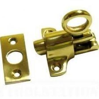 BRASS FANLIGHT CATCH ATTIC LATCH WITH SCREWS