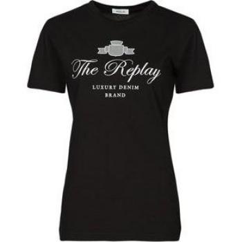 Replay W3572A Black T-Shirt for Women