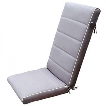 Cuscino Sfoderabile per Sedia Poltrona con Schienale Alto 115x46 cm