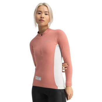 Siroko Top a Maniche Lunghe GM3 Hokkaido Coral / White