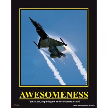 AeroPoster Awesomeness Jet – 19×24 cm, abriebsicher & flexibel