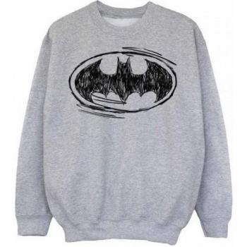 Children's White Batman Sketch Hoodie