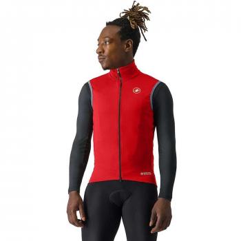 Chaleco Castelli RoS 2 Cortavientos GORE-TEX INFINIUM™ Rojo