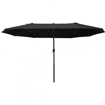 Parasol de terrasse XXL 4,6L x 2,7l x 2,4H m avec ouverture manuelle