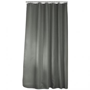 Rideau de douche en tissu jacquard, 180 × 200 cm – Quartz Anthracite
