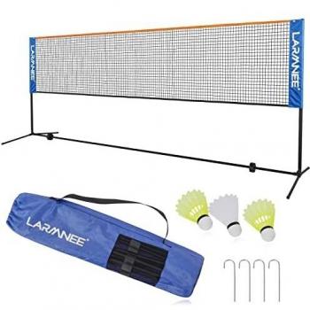 Tragbare LARMNEE Trainingsnetz – 300 cm, Höhenverstellbar, inkl. Gestell & Tasche