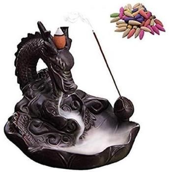 Incensiere Ceramica Artigianale “Drago” in Stile Rustico