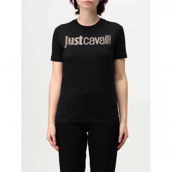 T-Shirt JUST CAVALLI Femme Édition Limitée Noir XXS