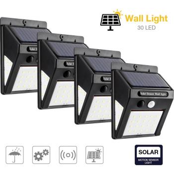 Kit de 1/4 Piezas Luz Solar LED al Aire Libre