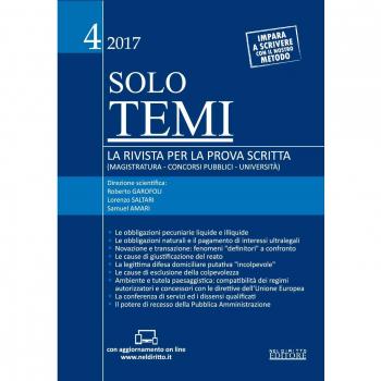 Solo temi. La rivista per la prova scritta (magistratura-concorsi pubblici-università). Con aggiornamento online (2017) (Vol. 4)