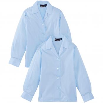 Blue Max Revere Dual Pack Long Sleeve School Shirt – Multiple Hues