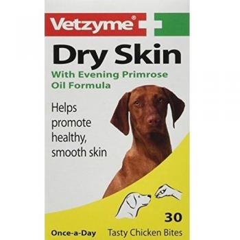 Vetzyme Dog Dry Skin Tablets Healthy Smooth Skin, 30 Tablets