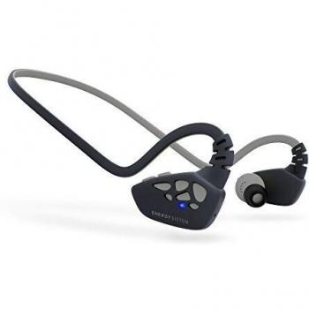 Energy Sistem Sport 3 Bluetooth Headphones (aptX Technology, Built-in Microphone, Secure-fit, IPX4, Voice Control) Silver