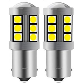 2-Unit Mini 1156 P21W BA15S 7506 R10W Dual LED Brake Lights