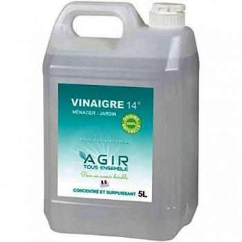 Vinaigre Ménager et Jardin 14 Degrés 5 Litres Premium Qualité