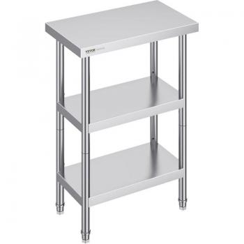 VEVOR Stainless Steel Food Preparation Table for Commercial Use