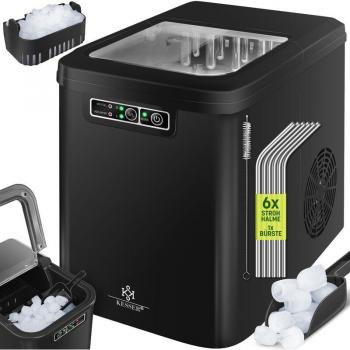 Kesser Máquina de Hielo Negro 12 kg, 2.2 L Agua, 7 Min