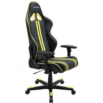 DXRacer OH/RF9/NY Yellow Striped Gaming Chair – Racing Series